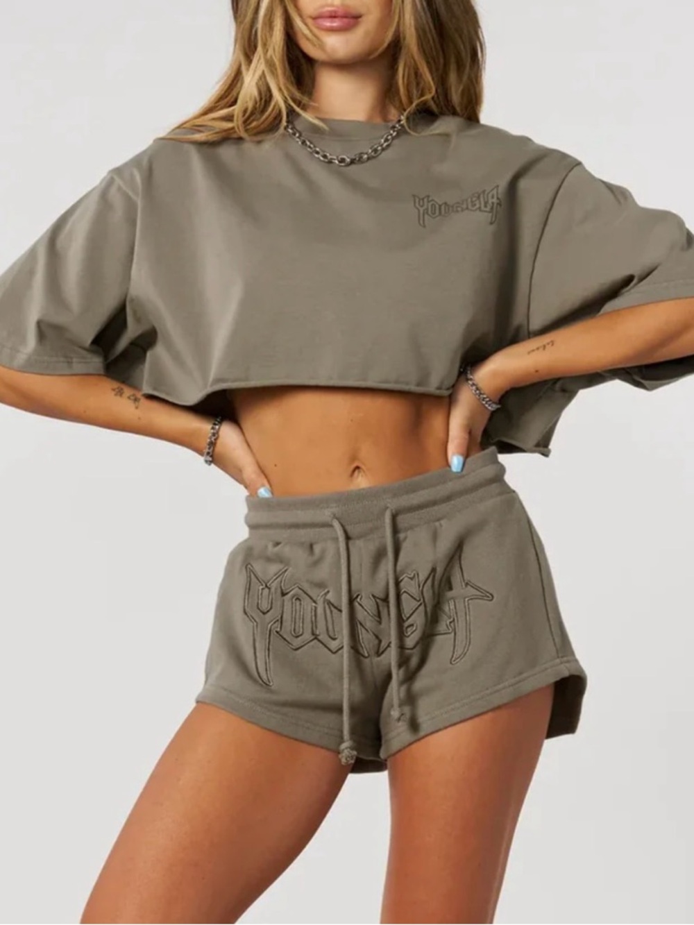 Young LA Alchemy Set Top xs Shorts Small